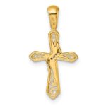 14k Diamond Cross Pendant - Image 3