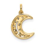 14k Diamond Moon Charm - Image 3