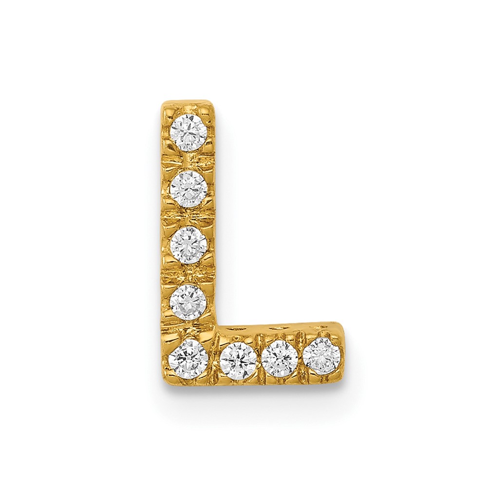 PM5221L-008-1YA.jpg 10K Diamond Letter L Initial Charm - Image 1