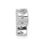14K  White Gold Diamond Letter P Initial Charm - Image 2