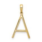 14K Diamond Letter A Initial Pendant - Image 4
