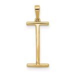 14K Diamond Letter I Initial Pendant - Image 4