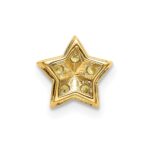 14k Yellow Sapphire Star Chain Slide Pendant - Image 3