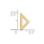 14k Polished Triangle Chain Slide - Image 3