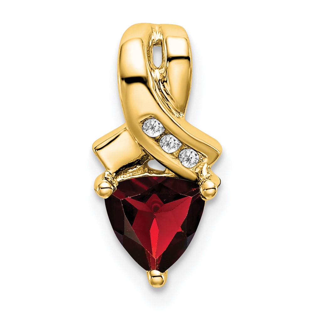 PM7053-GA-003-YA.jpg 14k 6mm Trillion Garnet and Diamond Chain Slide - Image 1