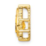 14k 9x6mm Pear Citrine Beaded Edge Chain Slide - Image 2