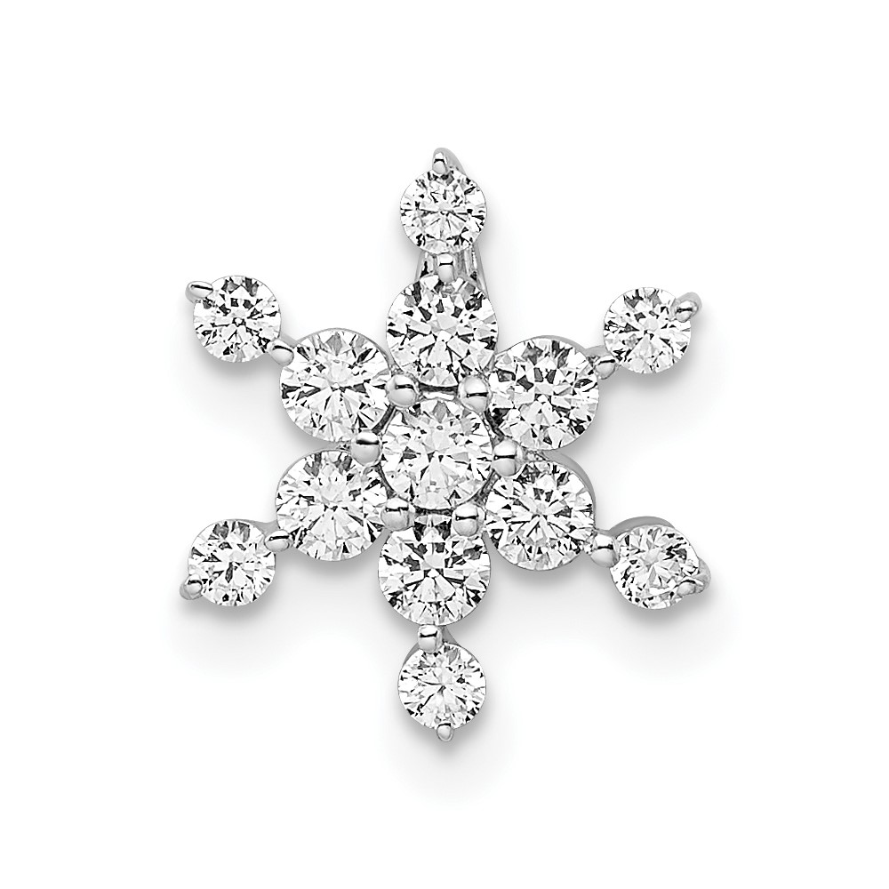 PM7924-050-WAA.jpg 14k White Gold 1/2 carat Lab Grown Diamond VS/SI+ G+ Complete Star Chain Slide Pendant - Image 1