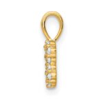14K Diamond Number 8 Pendant - Image 2