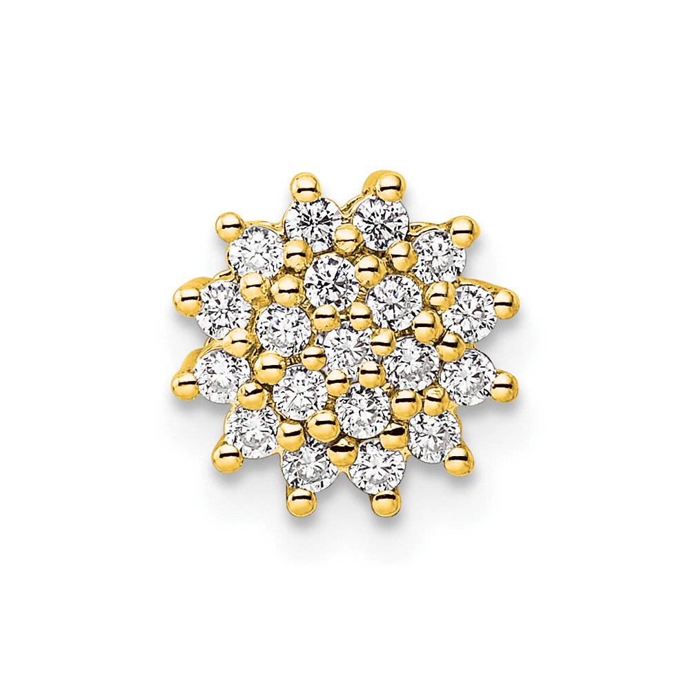 PM9126-028-YAA.jpg 14k 1/4 carat Lab Grown Diamond VS/SI+ G+ Complete Chain Slide Pendant - Image 1