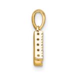 10K Diamond Letter K  Initial with Bail Pendant - Image 3