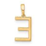 14K Diamond Letter E Initial Pendant - Image 3