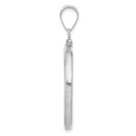 Wideband Distinguished Coin Jewelry Sterling Silver Polished 27.0 x 1.85mm Screw Top Coin Bezel Pendant - Image 2
