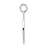 De-Ani Sterling Silver Rhodium-Plated Newport Rhode Island with Sailboat Circle Pendant - Image 2