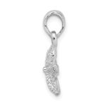 De-Ani Sterling Silver Rhodium-Plated Polished Starfish Pendant - Image 2