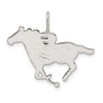 Sterling Silver Race Horse Charm - Image 3