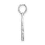 De-Ani Sterling Silver Rhodium-plated Polished #1 NANA Pendant - Image 2