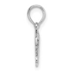 De-Ani Sterling Silver Rhodium-Plated Polished Praying Hands Pendant - Image 2