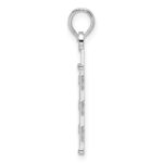 De-Ani Sterling Silver Rhodium-Plated Polished Enameled Traffic Light Pendant - Image 2