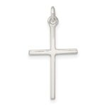 Sterling Silver Polished Cross Pendant - Image 4
