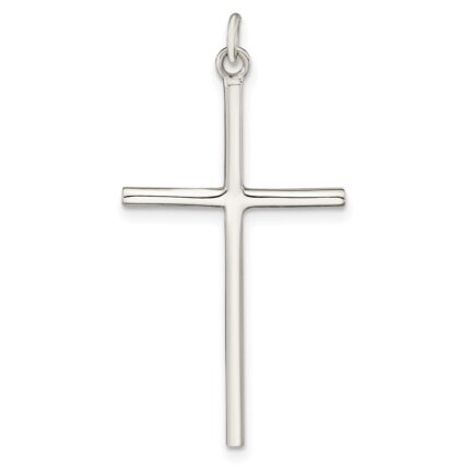 Sterling Silver Polished Cross Pendant