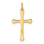 Sterling Silver Gold-plated w/ Pointed Ends Cross Pendant - Image 4