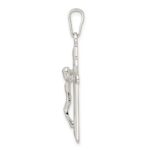 Sterling Silver Polished Crucifix Pendant - Image 2