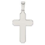 Sterling Silver Polished w/Side Lines Crucifix Pendant - Image 4