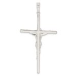 Sterling Silver Polished Large Hollow Crucifix Pendant - Image 4