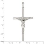 Sterling Silver Polished Large Hollow Crucifix Pendant - Image 3