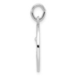 Sterling Silver Rhodium-plated Polished Solid Saint Michael Pendant - Image 2