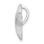 De-Ani Sterling Silver Rhodium-Plated Polished and Textured Starfish Slide - Image 2