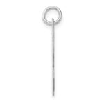 Large Sterling Silver Rhodium-plated Script Letter R Initial Charm - Image 2