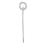 Large Sterling Silver Rhodium-plated Fancy Script Letter X Initial Charm - Image 2