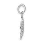 Sterling Silver Rhodium-plated Round Tree of Life Pendant - Image 2