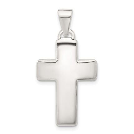 Sterling Silver Polished Cross Pendant