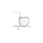 Sterling Silver E-coated Heart Slide Charm - Image 4