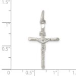 Sterling Silver INRI Crucifix Pendant - Image 4