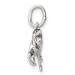 Sterling Silver Antiqued Unicorn Charm - Image 2