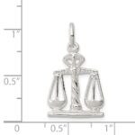 Sterling Silver Scales Of Justice Charm - Image 3