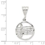 Sterling Silver Music Staff Charm - Image 4