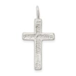 Sterling Silver Diamond-cut Cross Pendant - Image 4