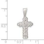 Sterling Silver Budded Cross Pendant - Image 3