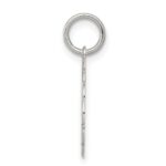 Sterling Silver Rhodium-plated Wedding Bells Disc Charm - Image 2