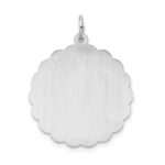 Sterling Silver Rhodium-plated Happy Anniversary Disc Charm - Image 3