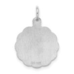 Sterling Silver Rhodium-plated My Confirmation Disc Charm - Image 4