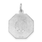 Sterling Silver Rhodium-plated My Confirmation Disc Charm - Image 4