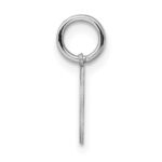 Sterling Silver Rhodium-plated Baptism Disc Charm - Image 2