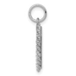 Sterling Silver Rh-plt Graduation Cap & Diploma Polished Disc Cha - Image 2