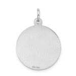 Sterling Silver Rhodium-plated Graduation Day Disc Charm - Image 3