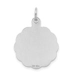 Sterling Silver Rhodium-plated Graduation Day Disc Charm - Image 3